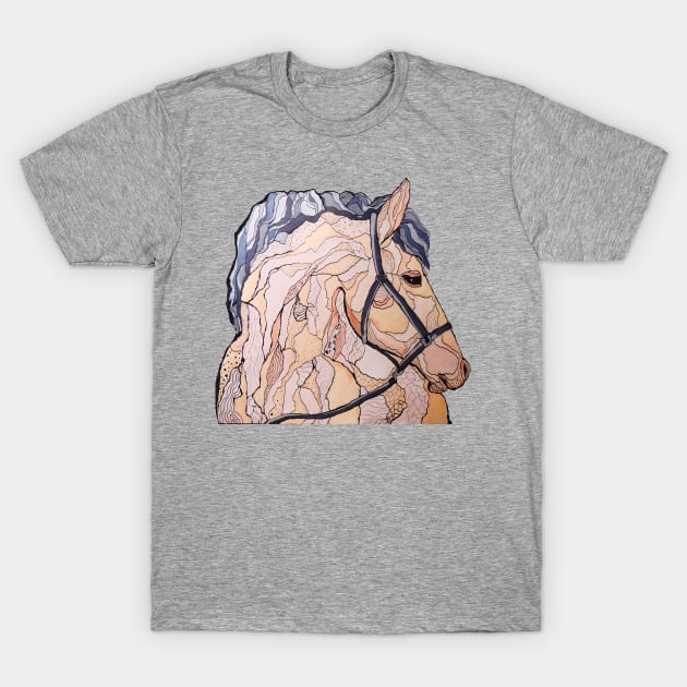 Horse T-Shirt by Kuhtina